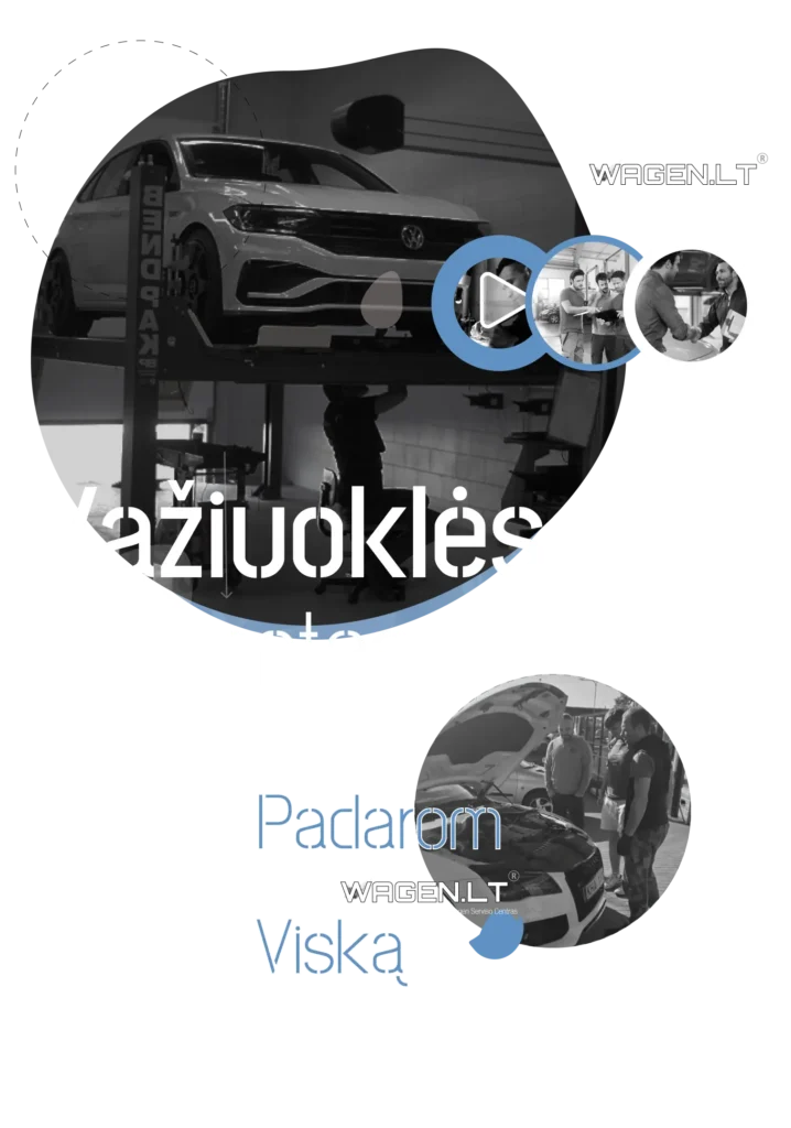 Volkswagen vaziuokles diagnositka patikra remontas Kaunas Vilnius Klaipeda siauliai